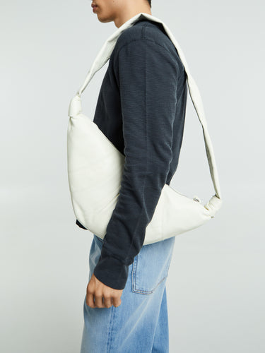 Lemaire - Medium Croissant Bag in White