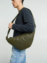 Lemaire - Medium Croissant Bag in Dark Moss