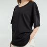 Lemaire - Rib T-Shirt in Squid Ink