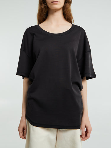 Lemaire - Rib T-Shirt in Squid Ink