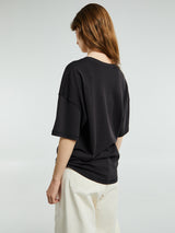 Lemaire - Rib T-Shirt in Squid Ink