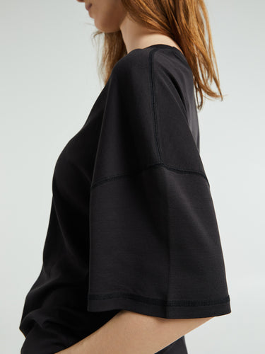 Lemaire - Rib T-Shirt in Squid Ink