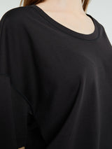 Lemaire - Rib T-Shirt in Squid Ink