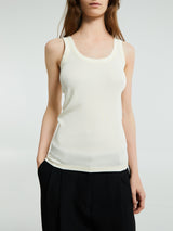 Lemaire - Rib Tank Top in Light Cream