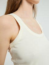 Lemaire - Rib Tank Top in Light Cream
