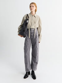 Lemaire - Belted Tote Bag in Ash Black