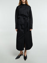 Lemaire - Long Shirt Dress in Black