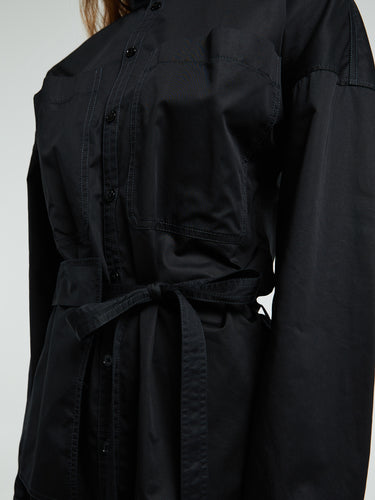 Lemaire - Long Shirt Dress in Black