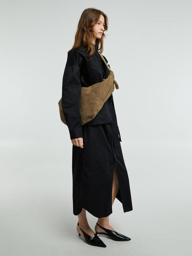 Lemaire - Long Shirt Dress in Black