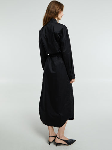 Lemaire - Long Shirt Dress in Black