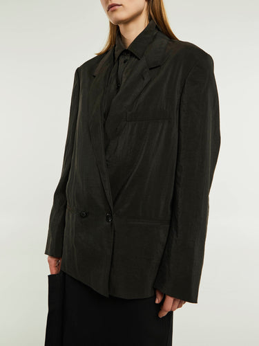 Lemaire - Soft Tailored Jacket in Dark Espresso