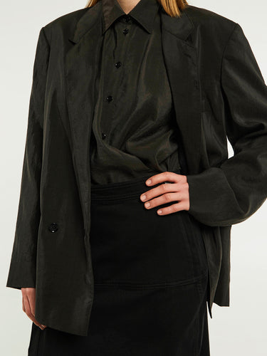 Lemaire - Soft Tailored Jacket in Dark Espresso