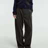 Lemaire - Belted Relaxed Pants in Dark Espresso