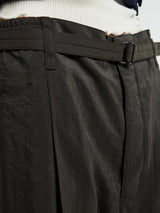 Lemaire - Belted Relaxed Pants in Dark Espresso