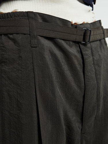 Lemaire - Belted Relaxed Pants in Dark Espresso