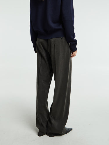 Lemaire - Belted Relaxed Pants in Dark Espresso