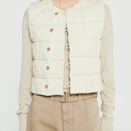 Lemaire - Wadded Gilet in Creamy White