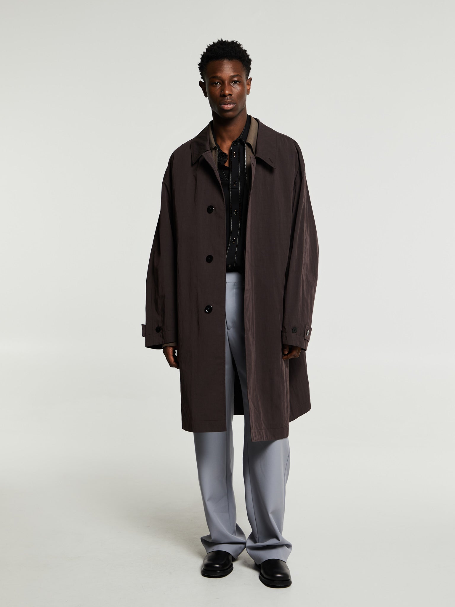 Lemaire - Car Coat in Dark Chocolate