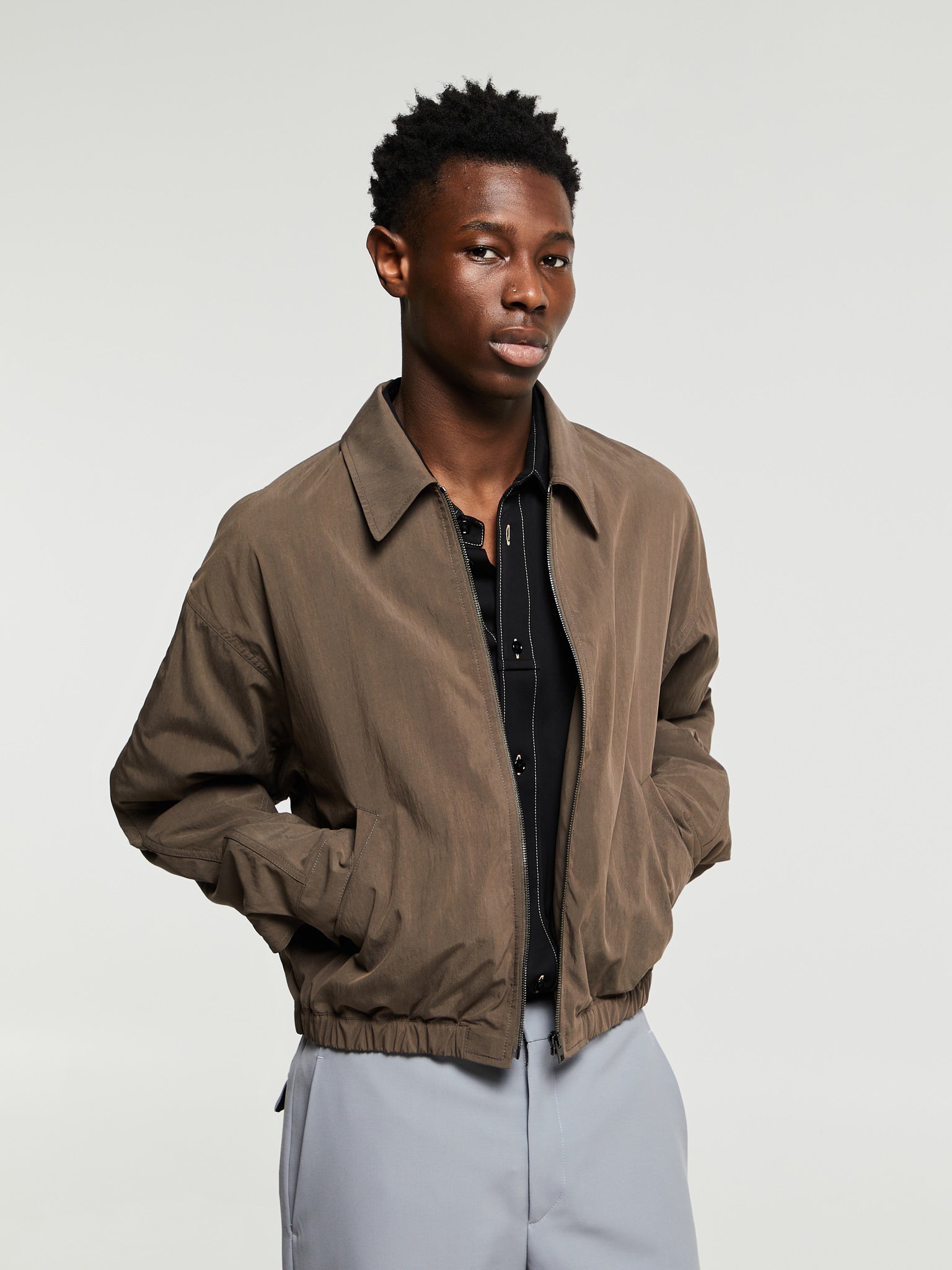 Lemaire - Zipped Blouson in Walnut