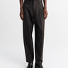 Lemaire - Pleated Pants in Dark Espresso Melange