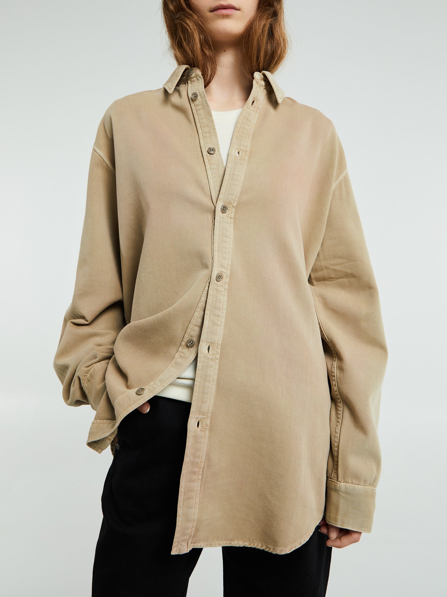 Lemaire - Relaxed Shirt in Natural Beige – Stoy Lemaire - Relaxed Shirt in Natural Beige – Stoy