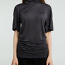 Lemaire - Short Sleeve Foulard Top in Charcoal