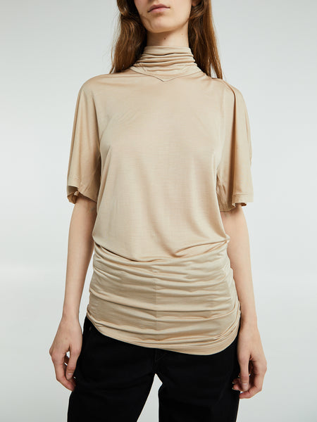 Tシャツ・カットソー LEMAIRE Lemaire Long Sleeve Foulard T-shirt Namu Shop - Lemaire Long Sleeve Foulard Top - Dark Espresso