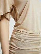 Lemaire - Short Sleeve Foulard Top in Blush