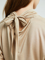 Lemaire - Short Sleeve Foulard Top in Blush