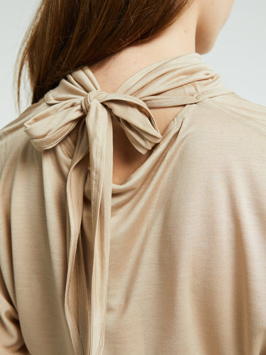 Lemaire - Short Sleeve Foulard Top in Blush