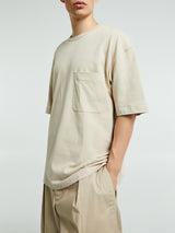 Lemaire - Boxy SS T-Shirt in Warm Beige