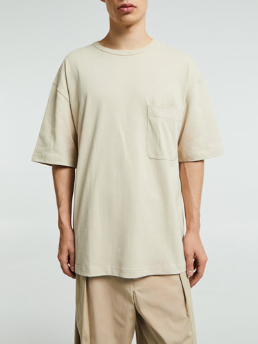 Lemaire - Boxy SS T-Shirt in Warm Beige