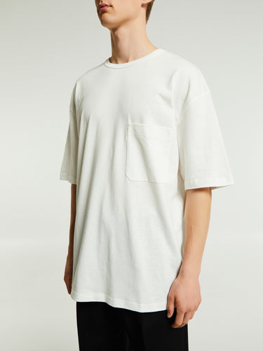 Lemaire - Boxy SS T-Shirt in Chalk