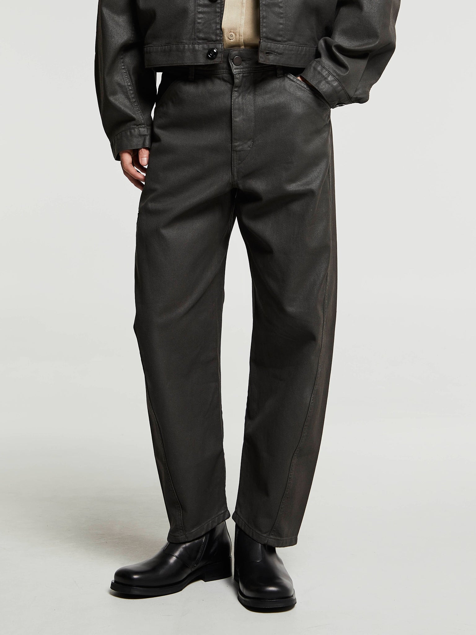 Lemaire - Twisted Workwear Pants in Dark Chocolate