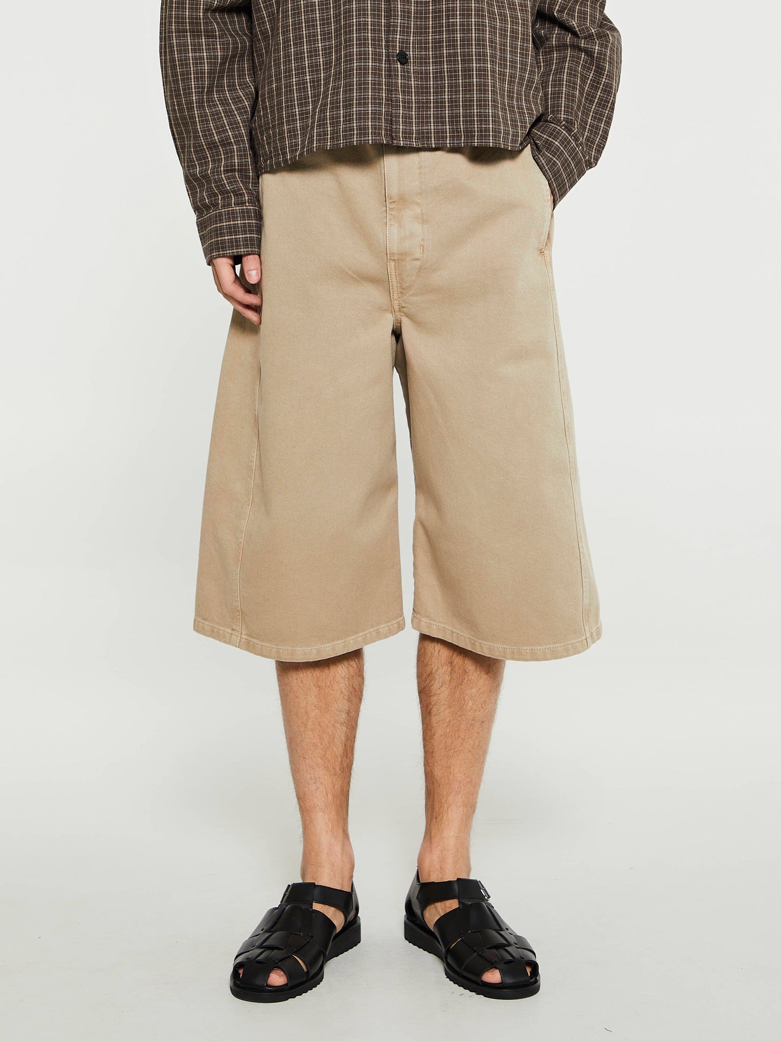 Lemaire - Twisted Shorts in Natural Beige