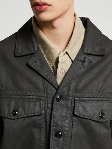 Lemaire - Trucker Jacket in Dark Chocolate