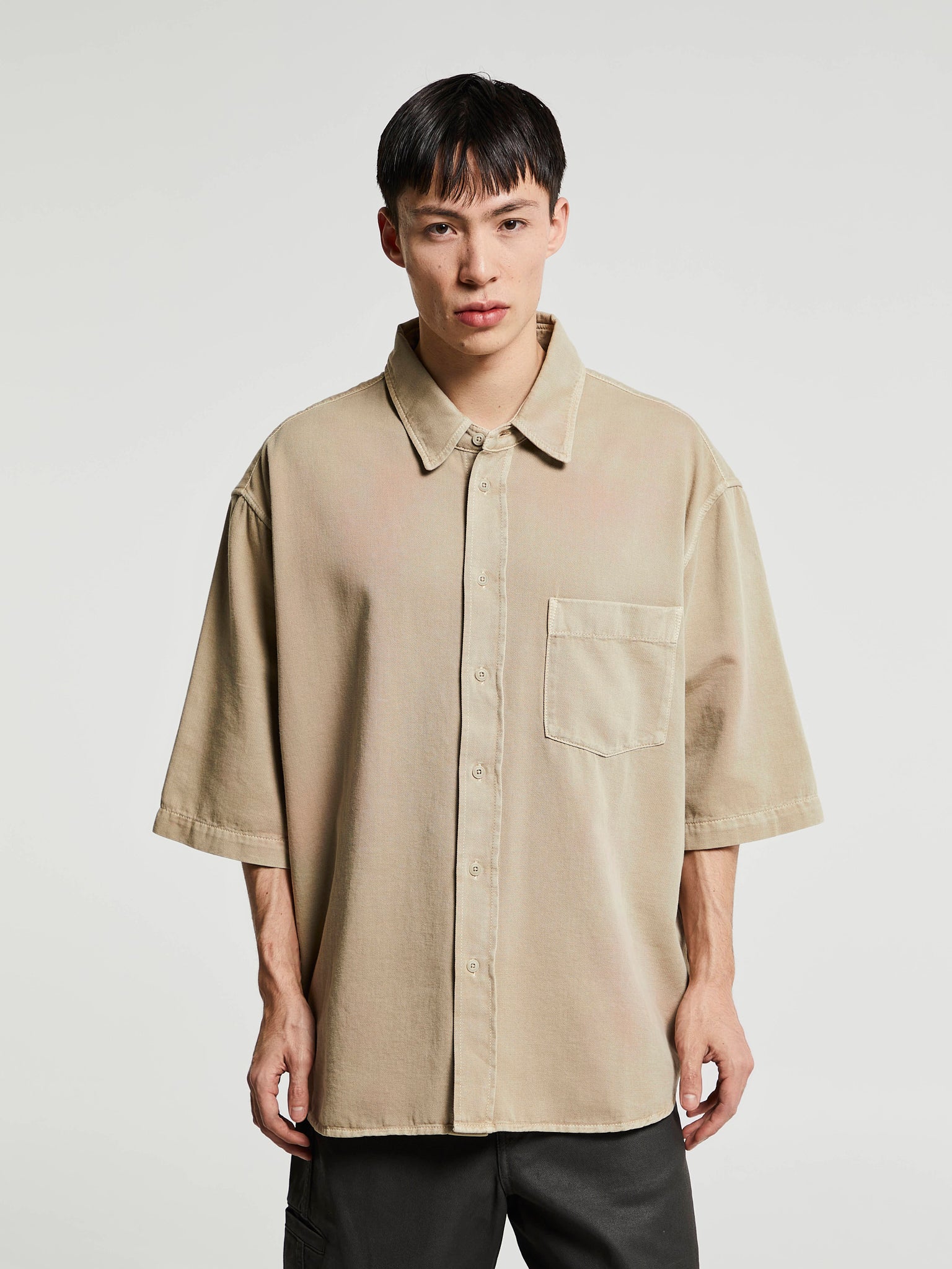 Lemaire - Denim Shirt in Natural Beige