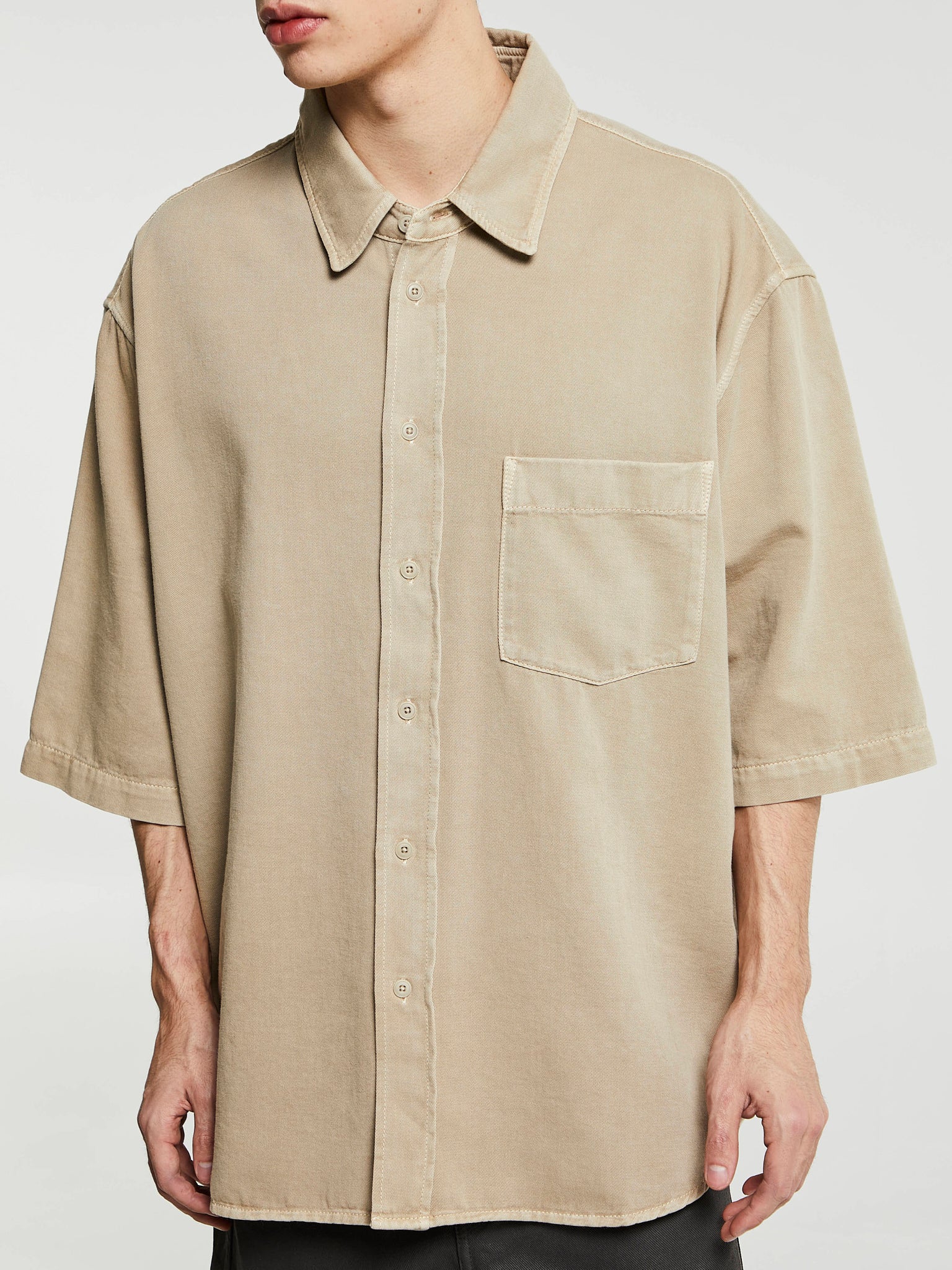 Lemaire - Denim Shirt in Natural Beige