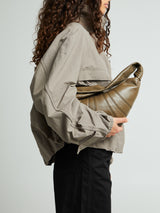 Lemaire - Small Croissant Bag in Dark Khaki