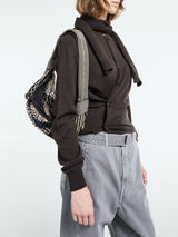 Lemaire - Twisted Cardigan With Scarf in Dark Cacao