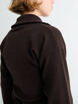 Lemaire - Buttoned Fitted Cardigan in Aubergine