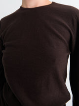 Lemaire - Crew Neck Sweater in Aubergine
