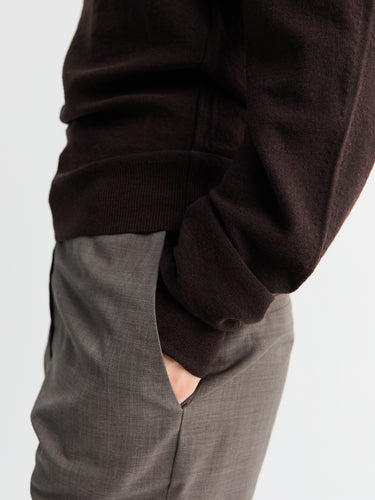 Lemaire - Crew Neck Sweater in Aubergine