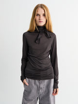Lemaire - Foulard Top with Patchs in Coal