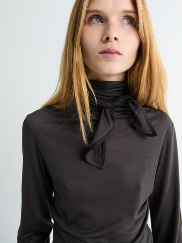 Lemaire - Foulard Top with Patchs in Coal