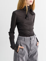 Lemaire - Foulard Top with Patchs in Coal