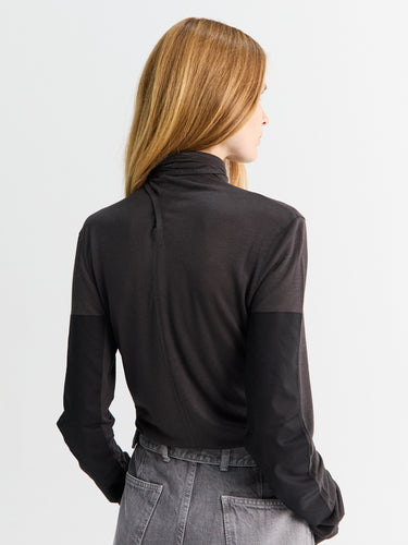 Lemaire - Foulard Top with Patchs in Coal