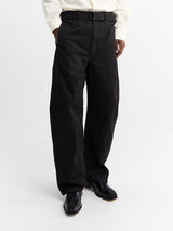 Lemaire - Twisted Belted Pants in Black