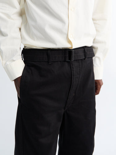 Lemaire - Twisted Belted Pants in Black