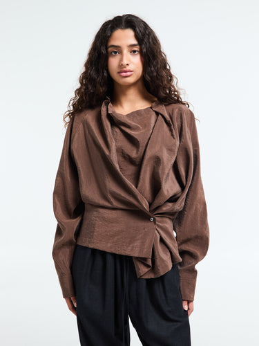Lemaire - Twisted Top in Brunette